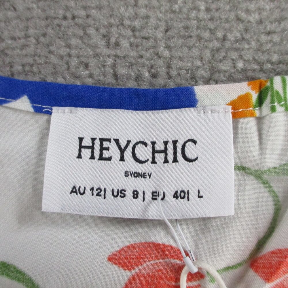 HeyChic Calantha Multicolour Floral Mini Dress Womens AU 12 US 8 Printed NWT - Picture 6 of 11
